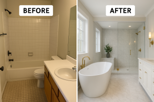 After And Before Bath Remodeling