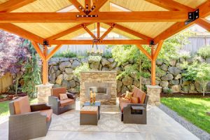Slatted Timber Roof with Shade Control